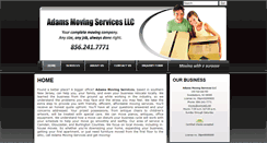Desktop Screenshot of adamsmovingservicesllc.com